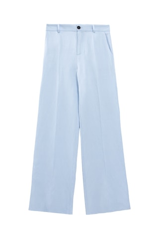 Pantalon droit en lin - Ciel - IKKS