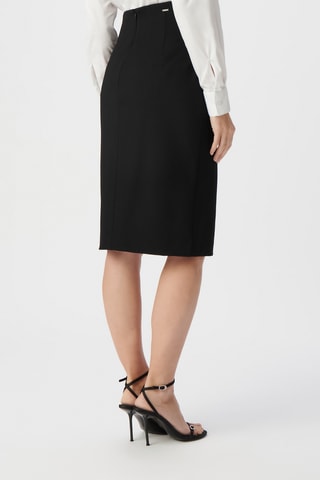 Saia justa de cintura subida - Preto - IKKS