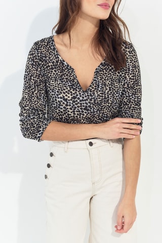 T-shirt em linho - Preto - One Step