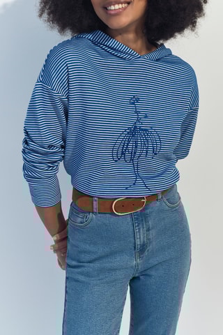 Sweat com capuz - Azul-cobalto - One Step