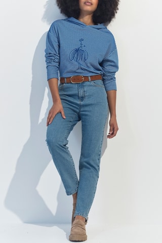 Sweat com capuz - Azul-cobalto - One Step