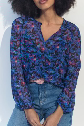 Blouse - Bleu cobalt - One Step