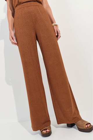 Pantalon droit taille haute - Camel - One Step