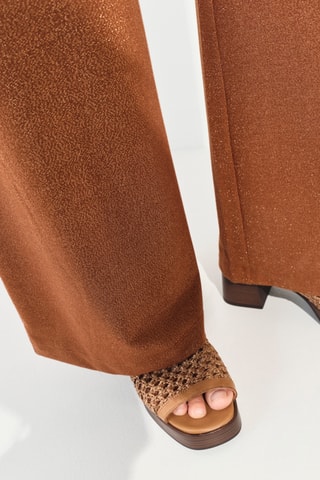 Pantalon droit taille haute - Camel - One Step
