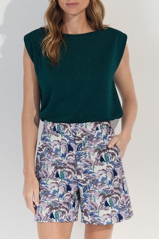 Calças direitas de cintura subida - Cru - One Step