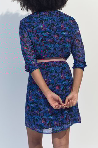 Vestido direito - Azul-real - One Step