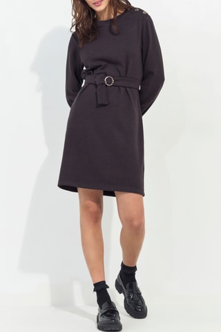 Robe sweat - Gris foncé - One Step