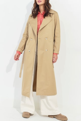 Trench en coton biologique - Beige - One Step