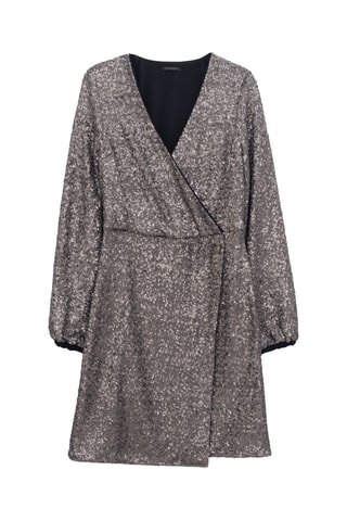 Vestido traçado - Cinzento - IKKS