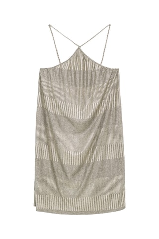 Vestido plissado - Dourado - IKKS