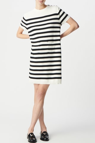 Robe trapèze - Noir et blanc - IKKS