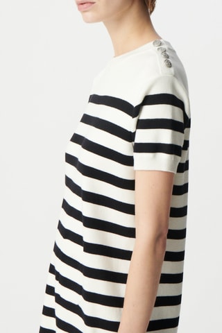 Robe trapèze - Noir et blanc - IKKS