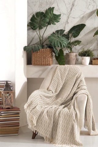 Jeté de canapé Vizyon - Beige - 170 x 220 cm