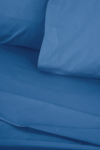 Drap-housse en coton renforcé 155 fils/cm² Tonne Bleue - Bleu