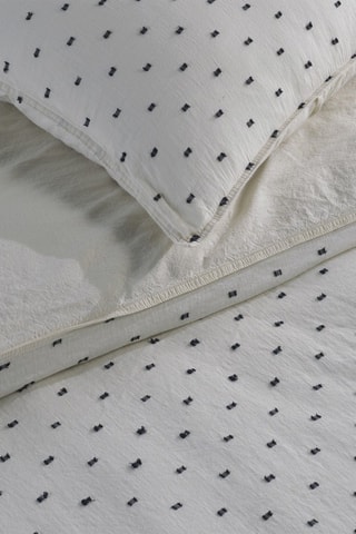 Parure de couette Pas à pas en coton 61 fils/cm² - 
Blanc