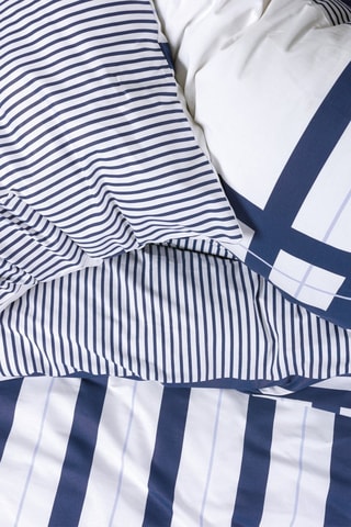 Parure de couette en coton 57 fils/cm² Nifty - Bleu foncé