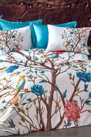 Parure de couette en coton - Bleu