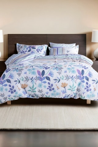 Parure de couette en coton renforcé Hope - Lilas