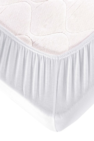 Drap-housse en coton - Blanc