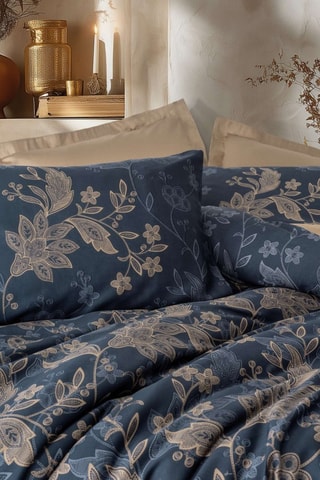 Parure de couette réversible en coton - 83 fils/cm²  Noctelle - Beige