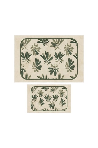 2 tapis de bain - Beige - 50 x 60/60 x 100 cm