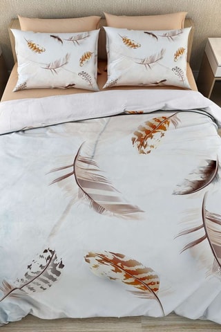 Parure de couette en coton - 57 fils/cm² - Blanc