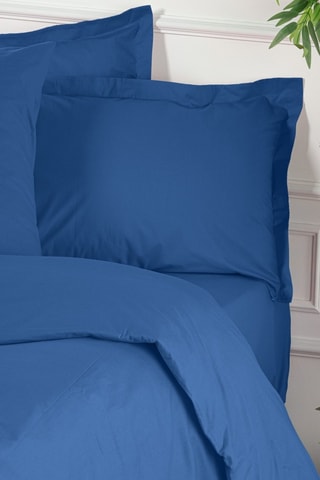 Housse de couette en coton renforcé 155 fils/cm² Tonne Bleue - Bleu