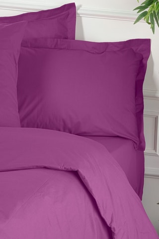 Housse de couette en coton renforcé 155 fils/cm² Tonne Viole - Violet