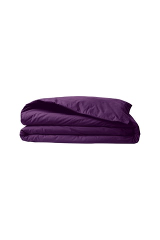 Housse de couette en coton renforcé 155 fils/cm² Tonne Viole - Violet foncé