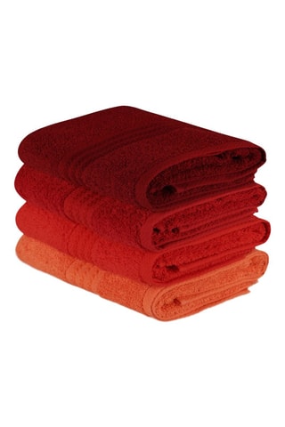 4 serviettes invité - Bordeaux - 30 x 50 cm