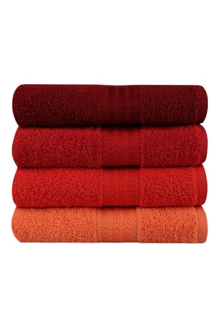 4 serviettes invité - Bordeaux - 30 x 50 cm