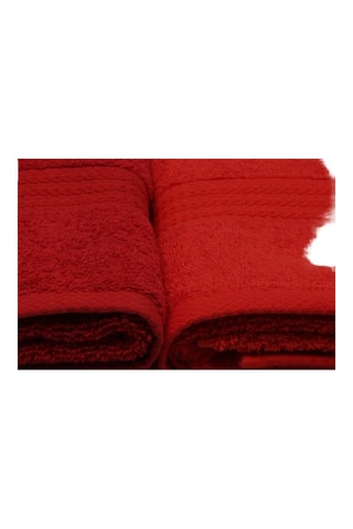 4 serviettes invité - Bordeaux - 30 x 50 cm