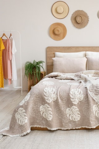 Ensemble couvre-lit - Beige