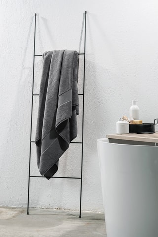 Serviette de toilette - Gris - 50 x 90 cm