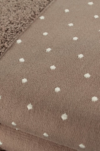 2 draps de douche - Marron - 50 x 90 cm