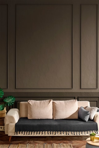 Jeté de canapé - Noir - 115 x 200 cm