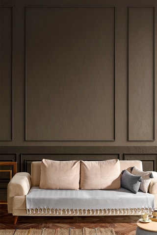 Jeté de canapé - Gris - 115 x 200 cm