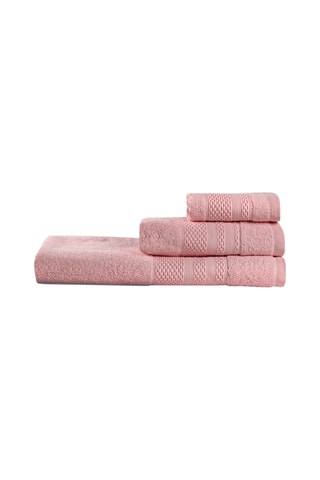 3 serviettes de bain - Rose