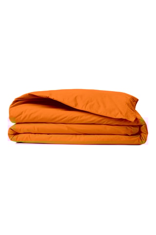 Housse de couette en coton 61 fils/cm² - Orange