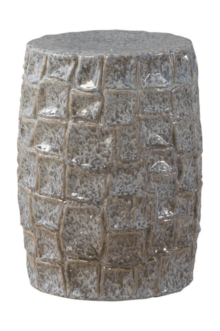 Mesa de apoio - Banco de bar em cerâmica - 30 x 44 x 30 cm