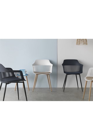 Conjunto de 4 cadeirões - Azul