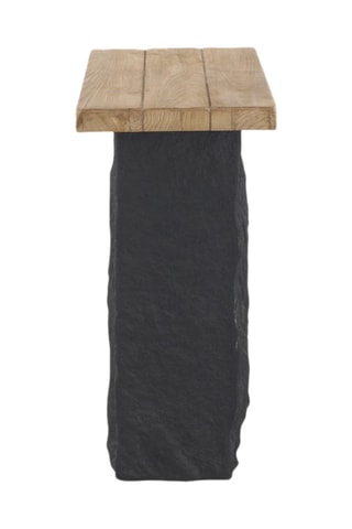 Console en bois - Naturel et noir