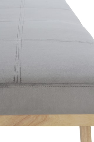 Banco comprido - Cinzento e natural