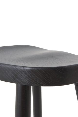 2 bancos de bar em madeira de toon - 40 x 65 x 36 cm