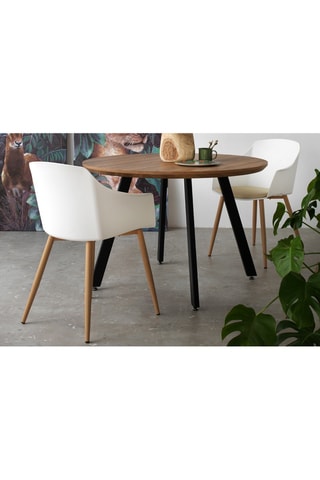 Mesa redonda - 110 x 75 x 110 cm