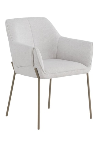 4 cadeirões - Cru - Tecido chenille