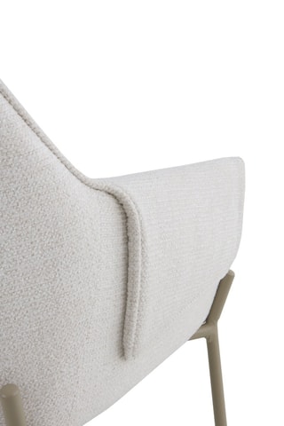 4 cadeirões - Cru - Tecido chenille