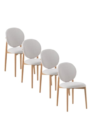 4 cadeiras em carvalho - 46 x 83 x 53 cm