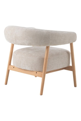 Cadeirão - Branco - Tecido chenille