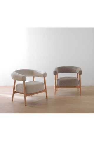 Cadeirão - Branco - Tecido chenille